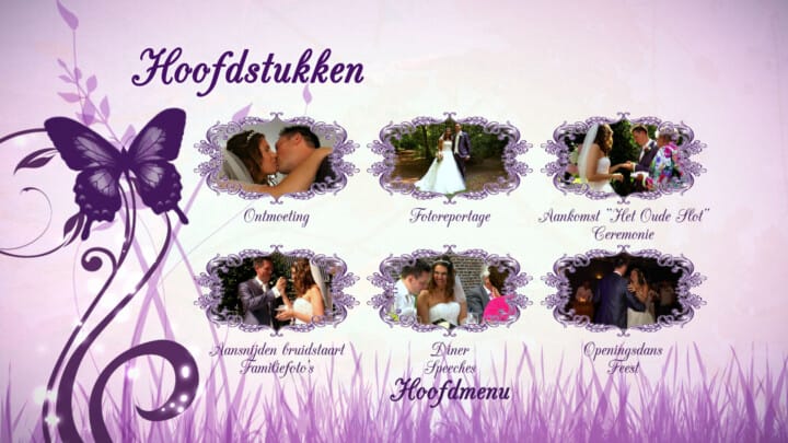 Hoofdstukken Vrolijk en kleurrijk DVD en Blu-ray menu - Hoofdstukken